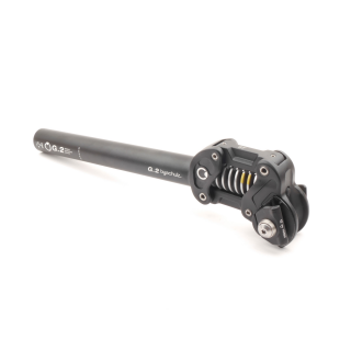 by.Schulz G.2 ST gefederte Sattelstütze 31.6 x 350 mm Medium 60-85  kg Gelbe Feder 7mm Rails - NEU