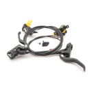 Magura MT5 Scheibenbremse Set Vorderrad + Hinterrad 2-Finger 4 Kolben Bremssattel schwarz/grün - NEU