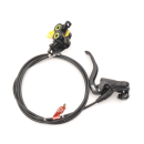 Magura MT5 Scheibenbremse Set Vorderrad + Hinterrad 2-Finger 4 Kolben Bremssattel schwarz/grün - NEU