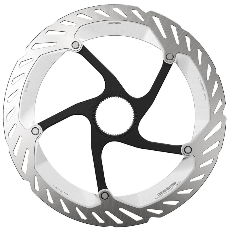 Metallische Faser Shimano RT-MT900 Bremsscheibe - Ice Tech Freeza Technologie In Silber Für Mountainbikes Shimano RT-MT900 Ice Tech