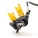 Magura MT5 HC Scheibenbremse Set Vorderrad + Hinterrad 1-Finger 4 Kolben Bremssattel schwarz/silber - NEU