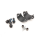 Magura MT5 HC Scheibenbremse Set Vorderrad + Hinterrad 1-Finger 4 Kolben Bremssattel schwarz/silber - NEU