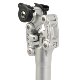 SR Suntour SP12-NCX Sattelstütze gefedert 27,2mm x 350 mm medium 65 - 95kg silber - NEU